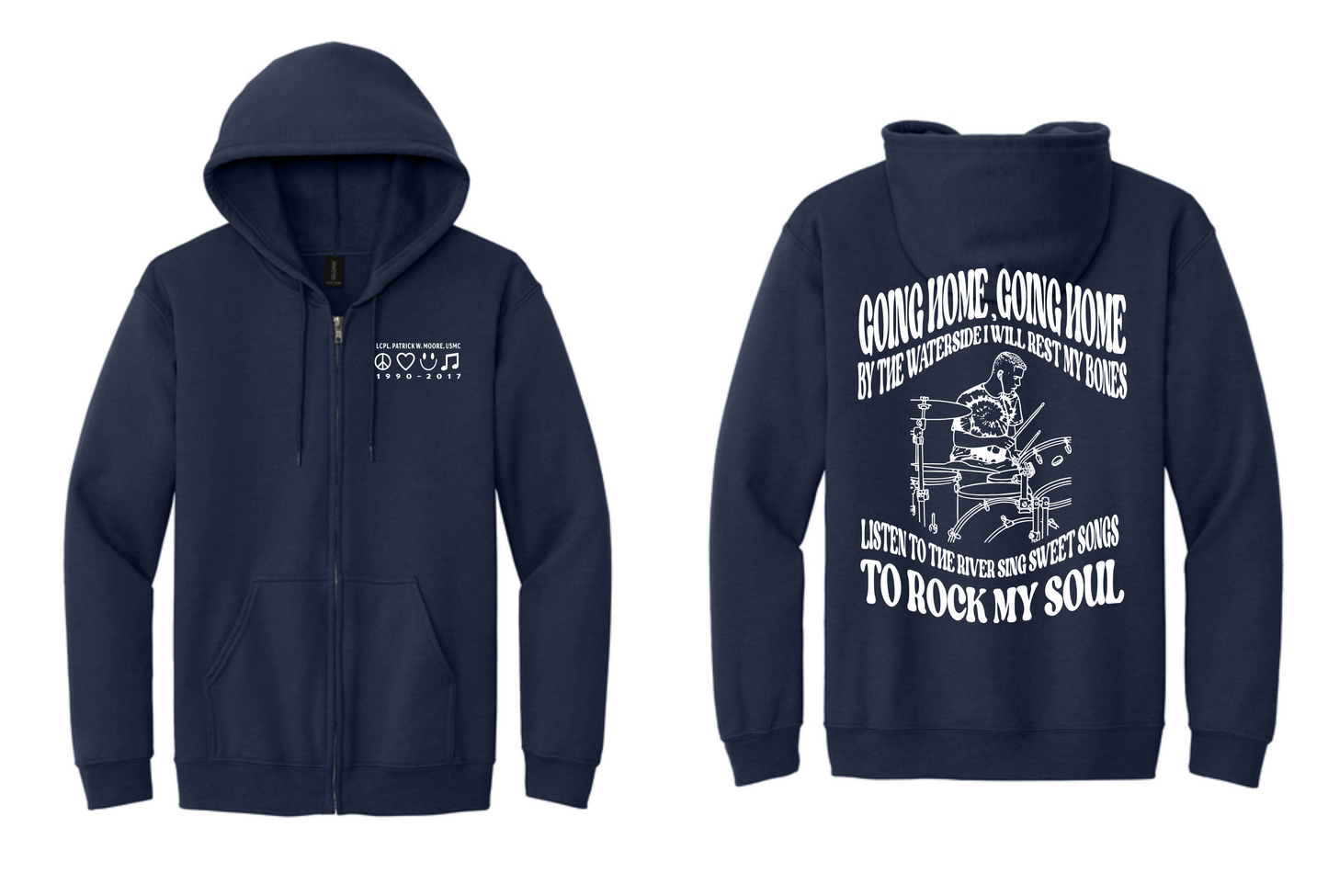 Patrick Moore Memorial 2026 Full Zip Hooded Sweatshirt