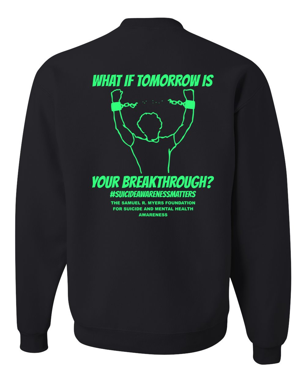 Adult Sam Myers Suicide Awareness 2025 Crewneck