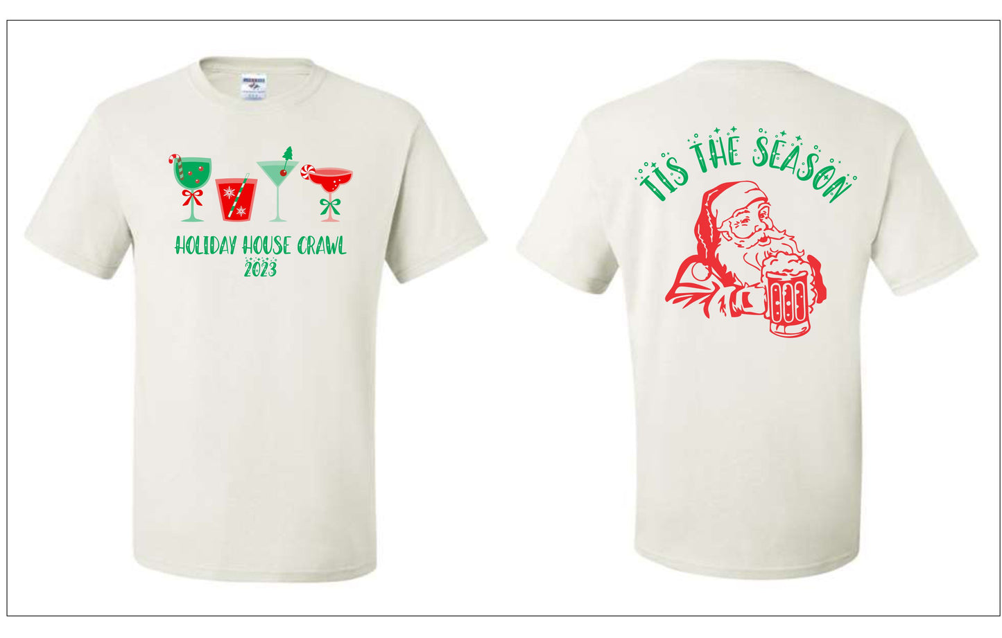 Adult O'Connell Christmas Crawl 2023 T-Shirt