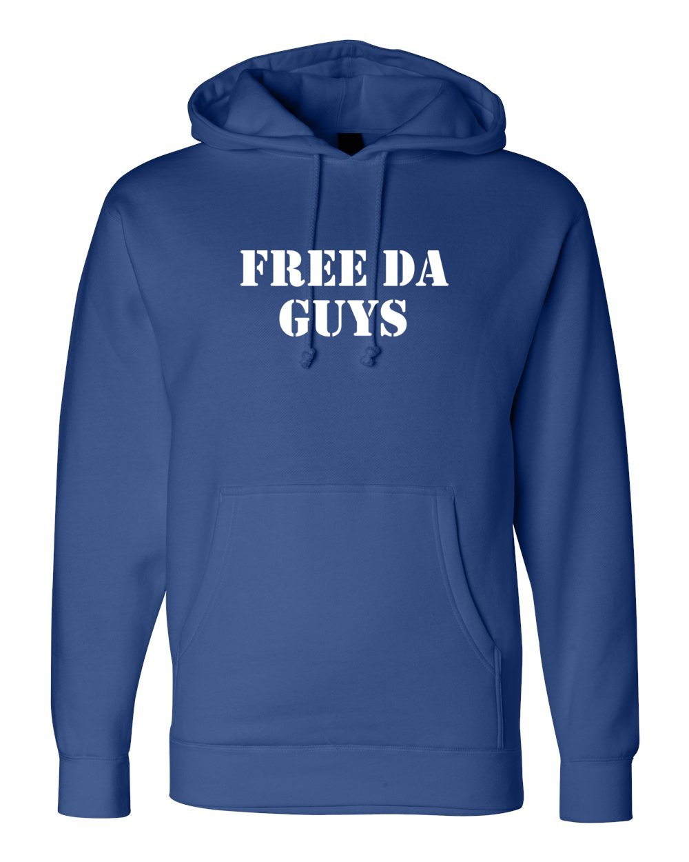Free Da Guys Wording Heavyweight Hooded Sweatshirt