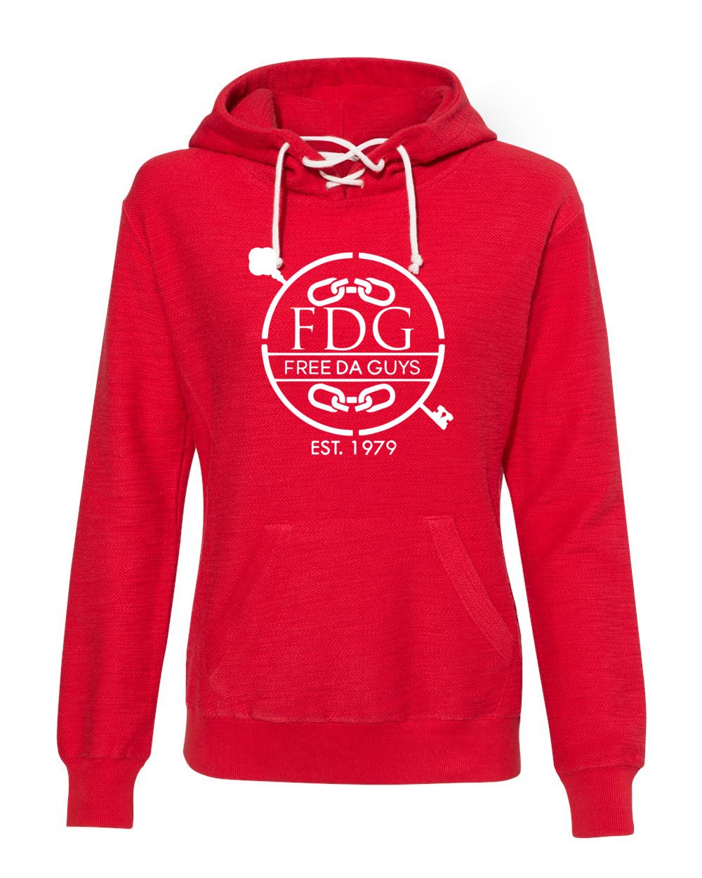 Free Da Guys Women’s Sport Lace Scuba Hooded Pullover