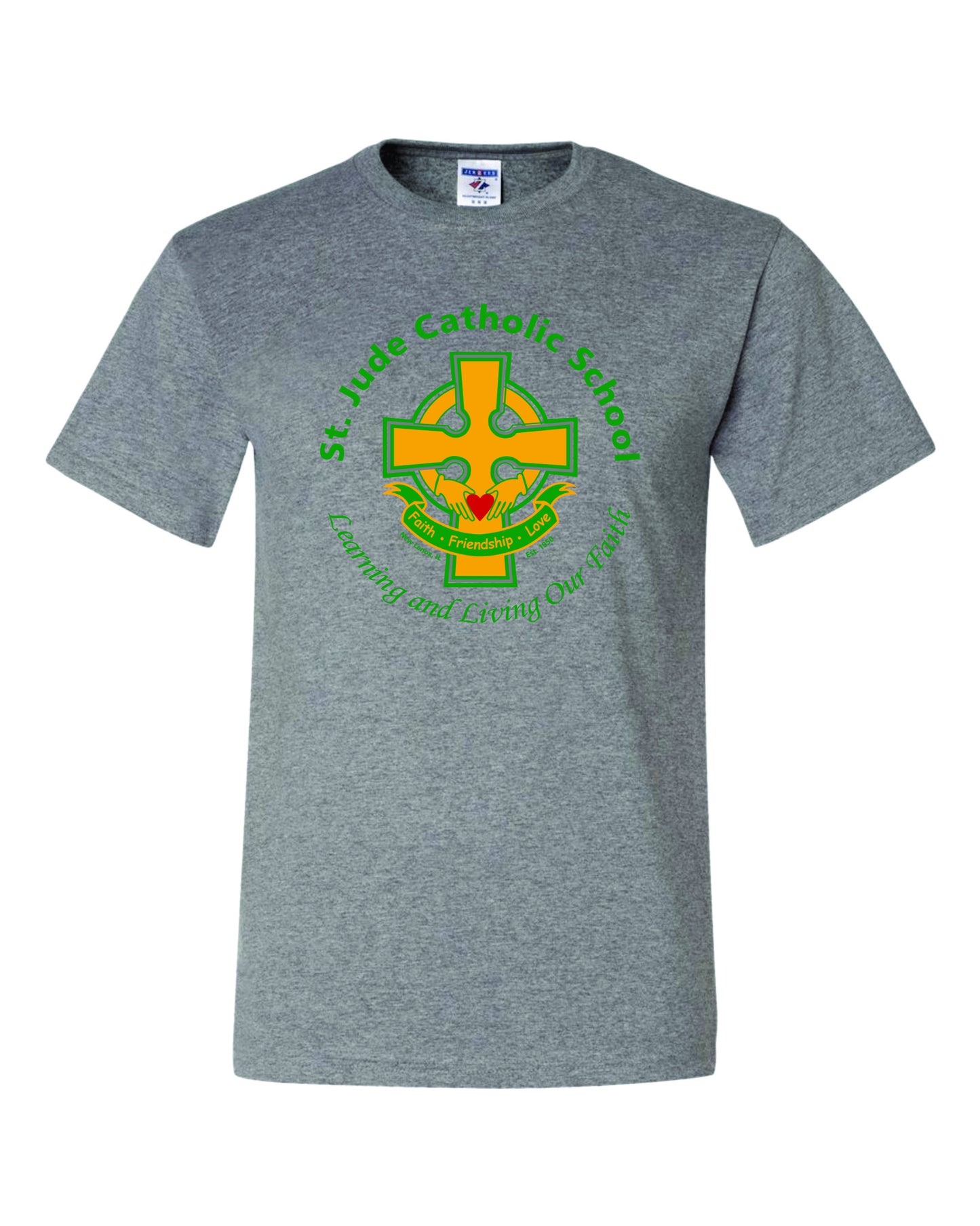 SPIRITWEAR Youth St. Jude T-Shirt with Full Front Cross Logo