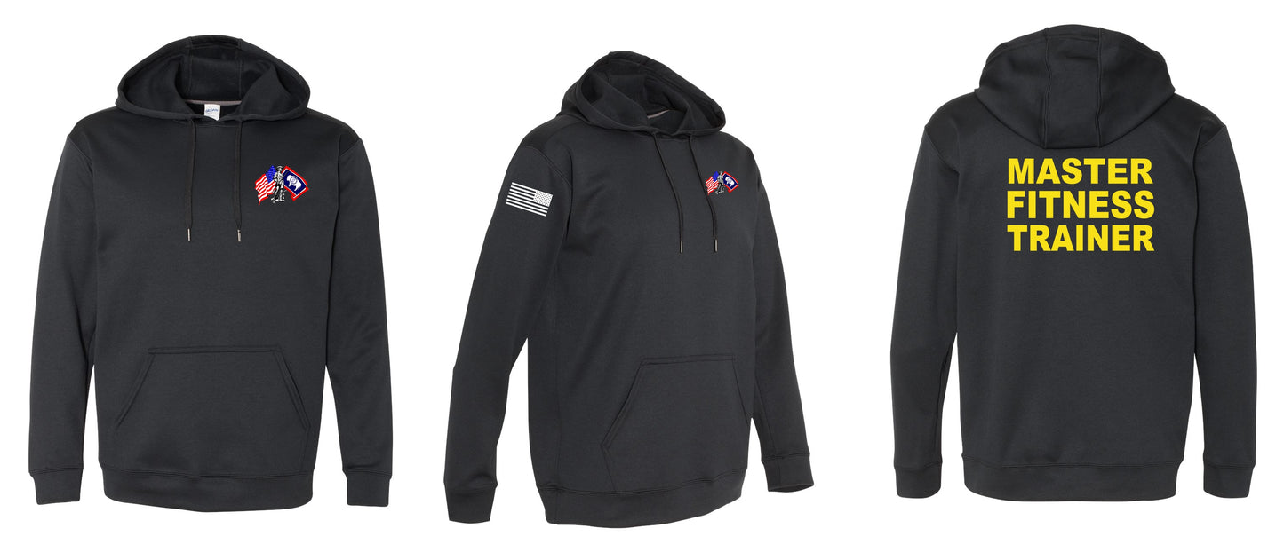 Wyoming Master Fitness Trainer Black Performance Hoodie