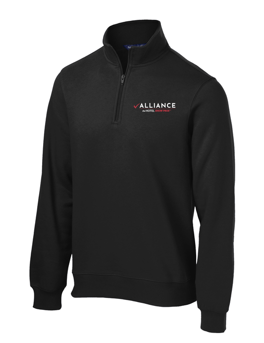 Alliance Adult Cotton/Poly Fleece Quarter-Zip Pullover