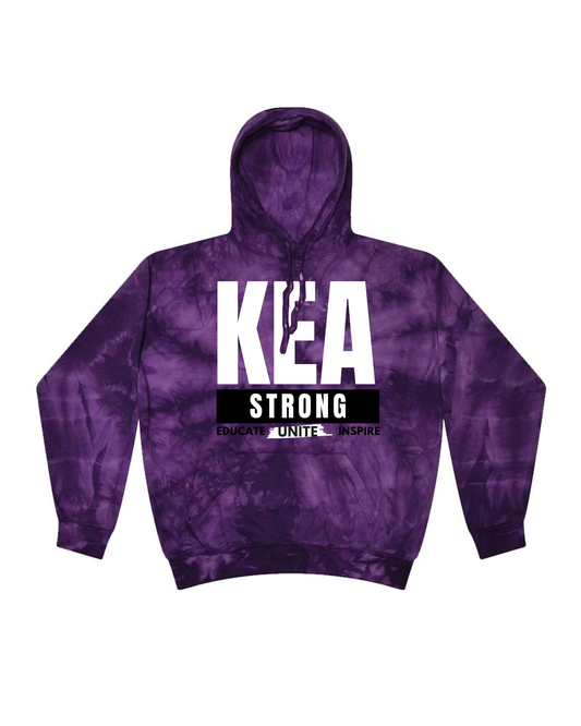 Kirby KEA Tie Dyed Purple Hooded Sweatshirt