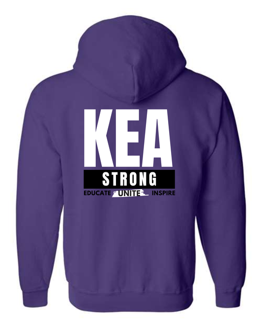 Kirby KEA Purple Full Zip Hooded Sweatshirt