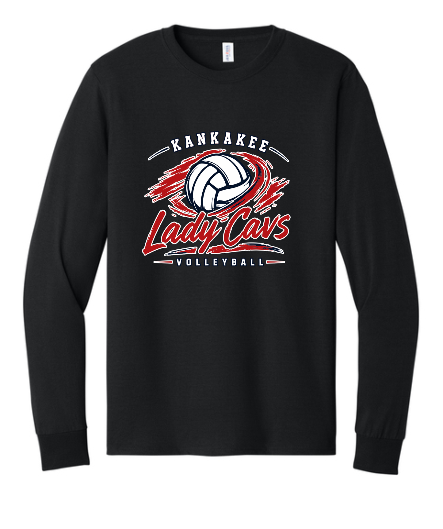 Adult KCC Volleyball Longsleeve T-Shirt Design 2