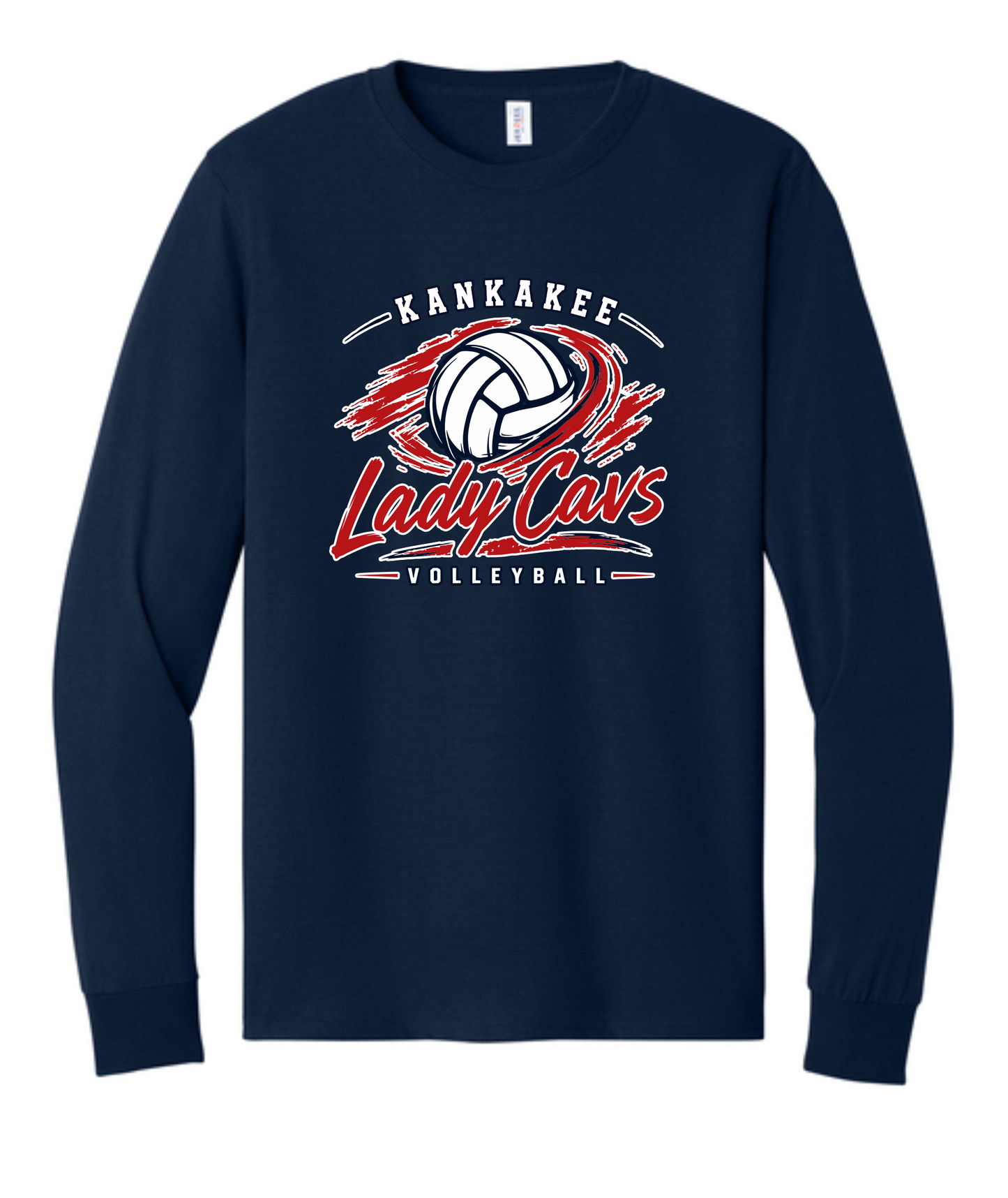 Adult KCC Volleyball Longsleeve T-Shirt Design 2