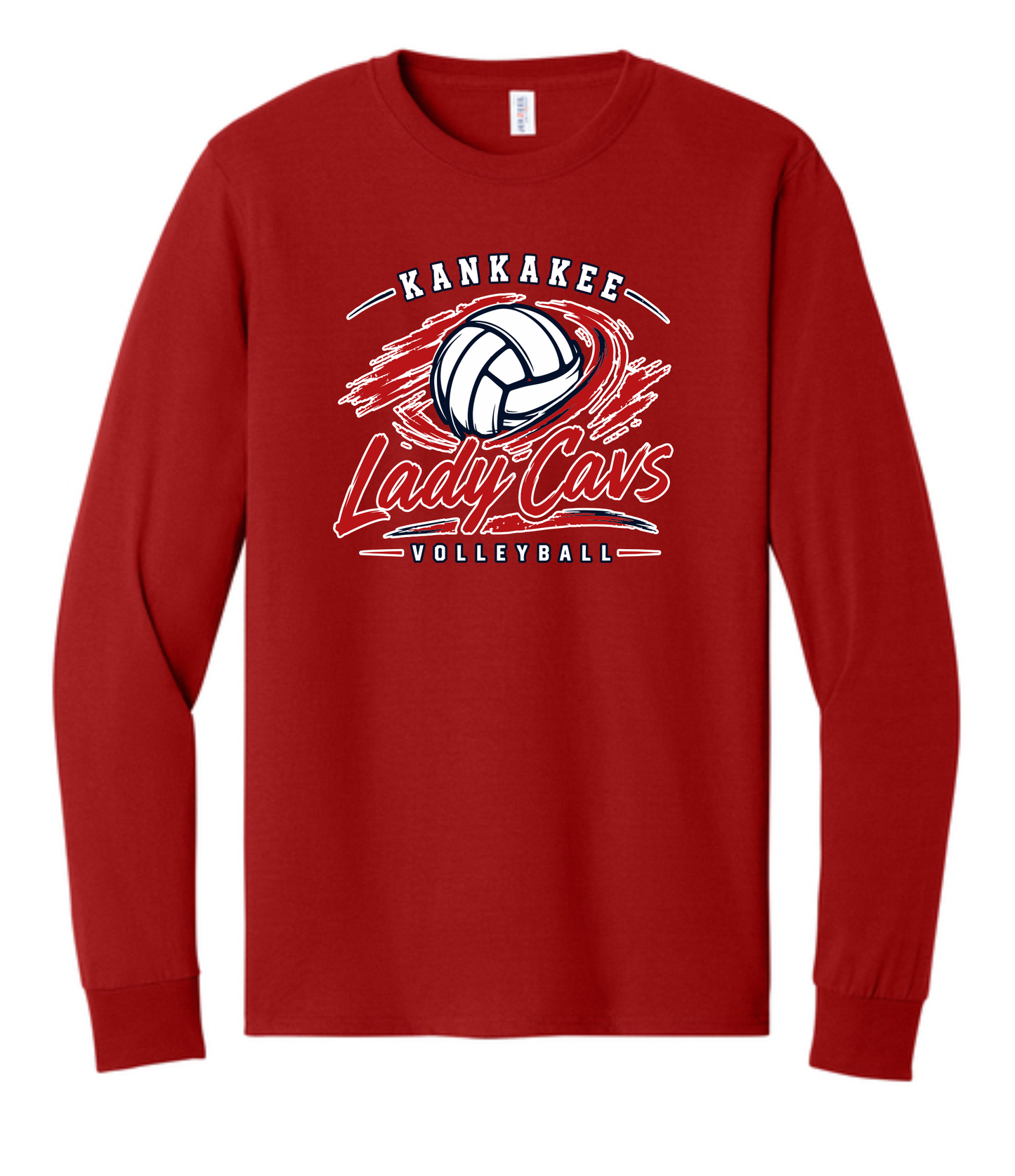 Adult KCC Volleyball Longsleeve T-Shirt Design 2
