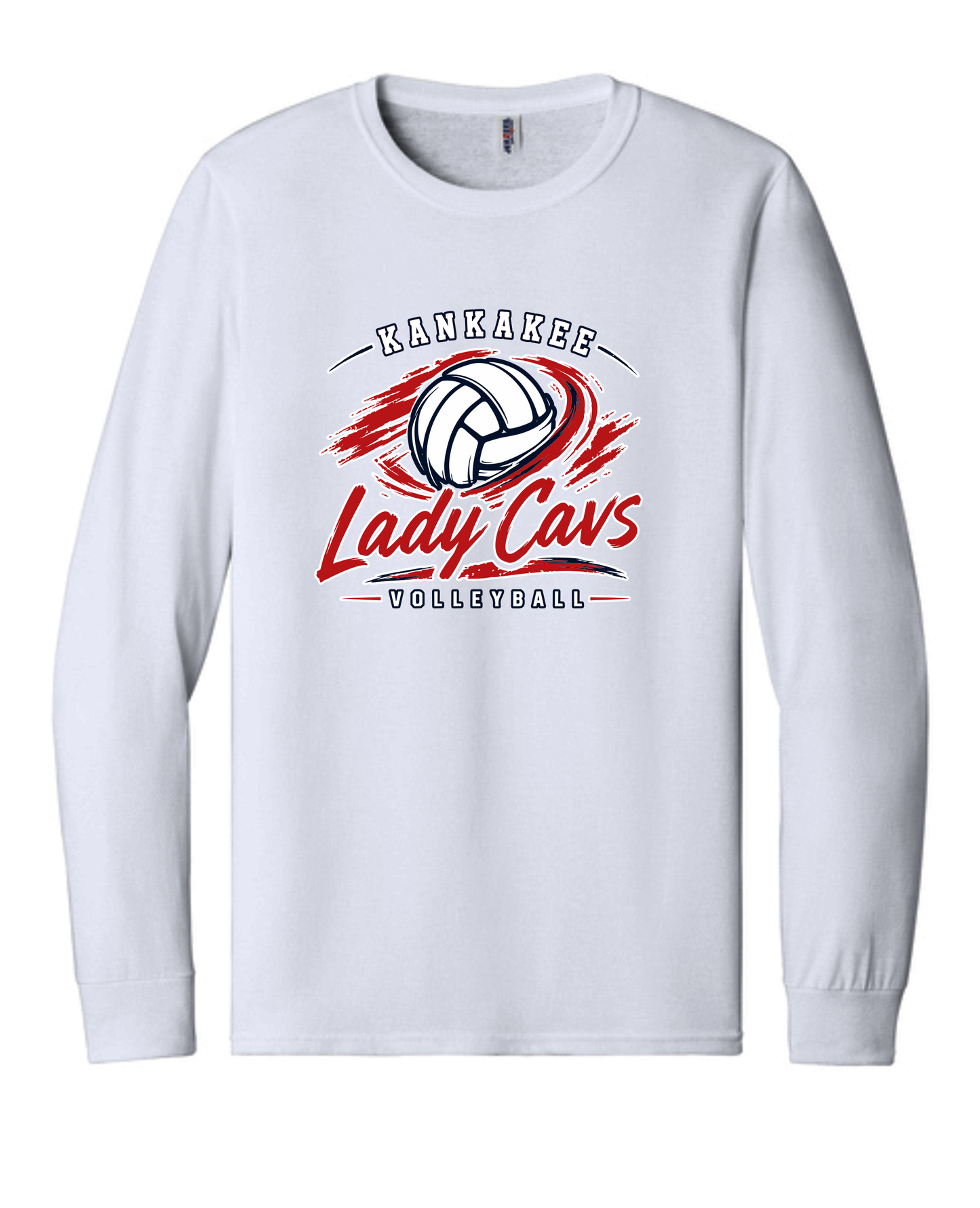 Adult KCC Volleyball Longsleeve T-Shirt Design 2