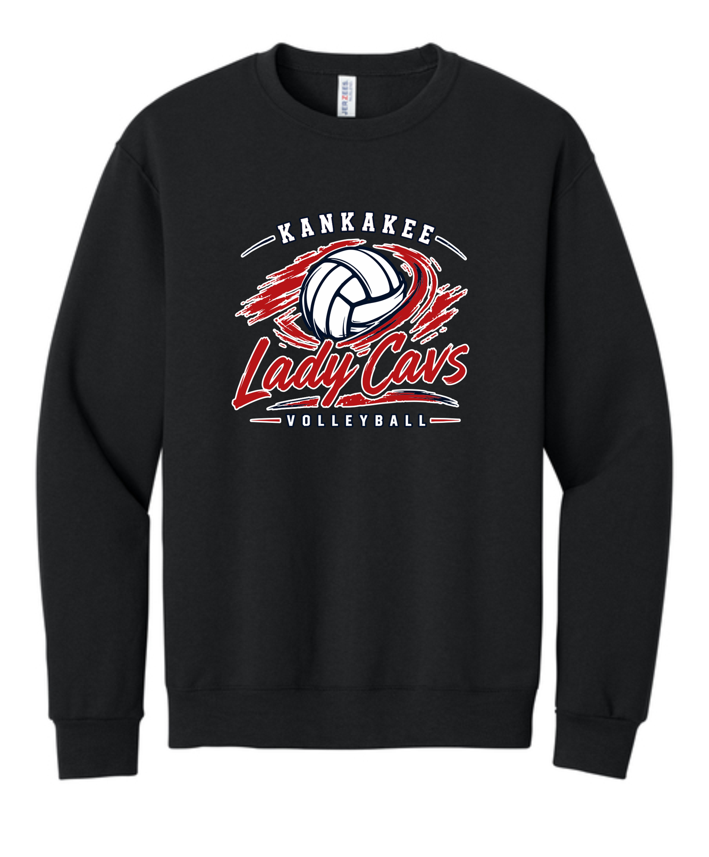 Adult KCC Volleyball Crewneck Sweatshirt Design 2