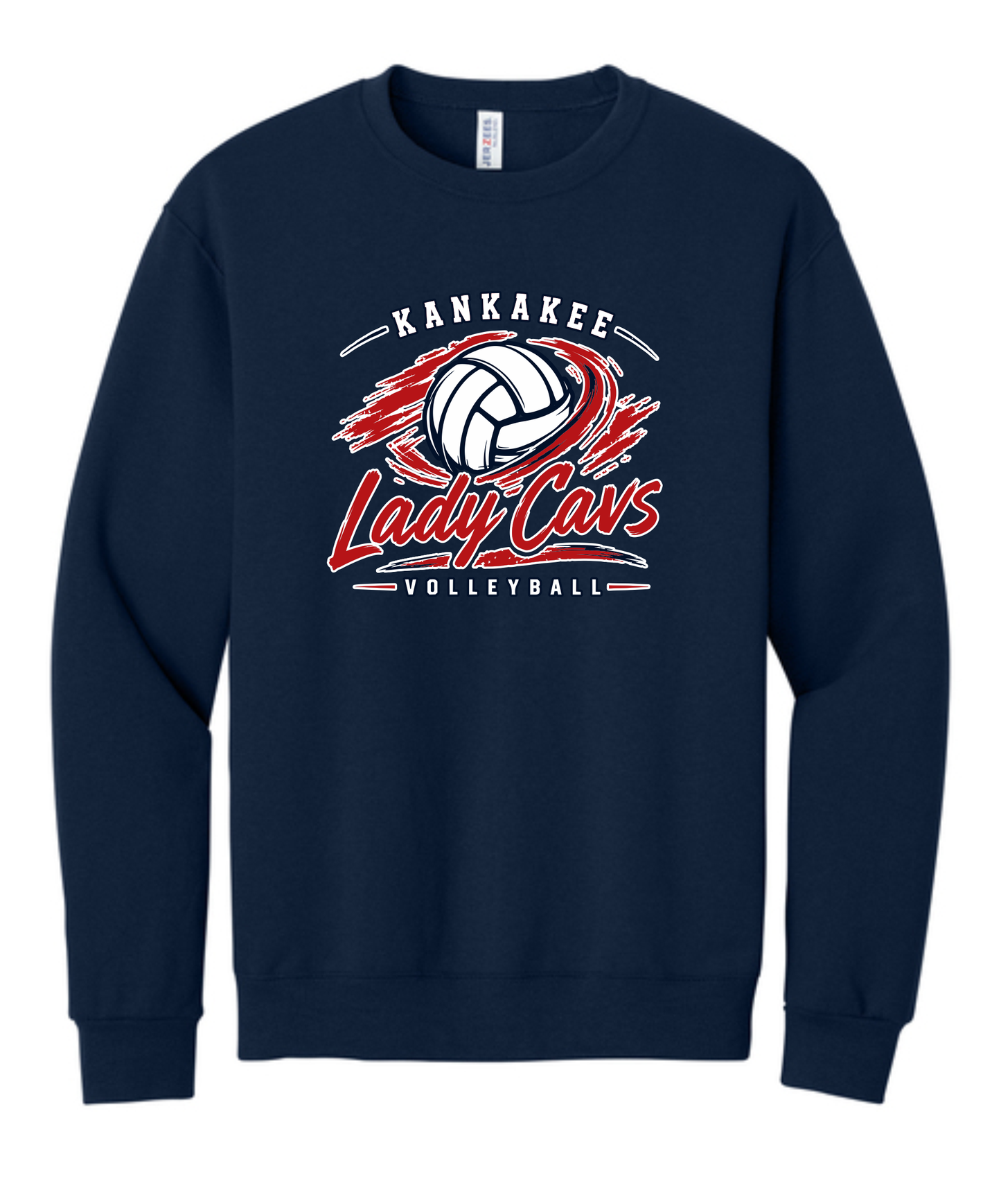 Adult KCC Volleyball Crewneck Sweatshirt Design 2
