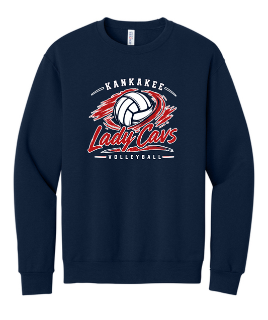 Adult KCC Volleyball Crewneck Sweatshirt Design 2