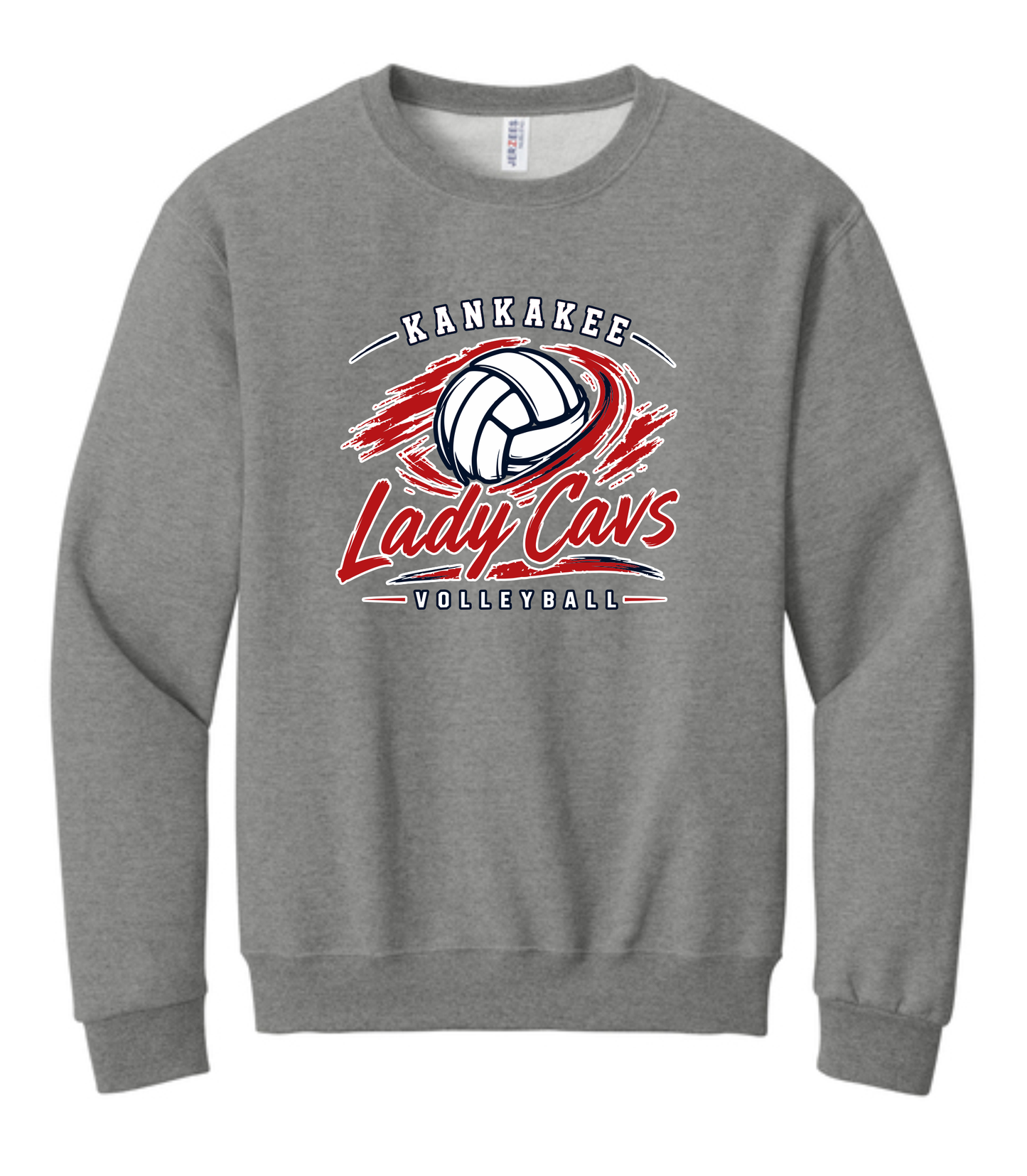Adult KCC Volleyball Crewneck Sweatshirt Design 2