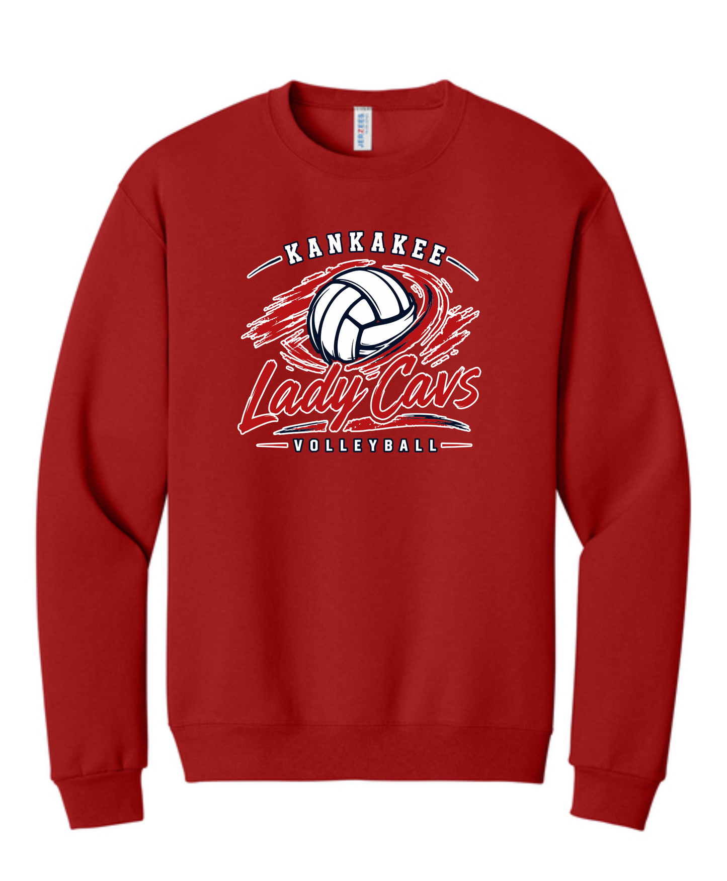 Adult KCC Volleyball Crewneck Sweatshirt Design 2