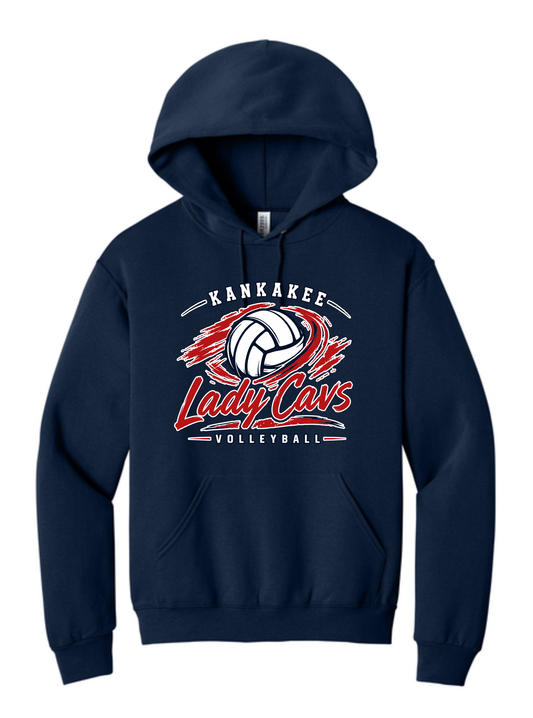 Adult KCC Volleyball Hooded Sweatshirt Design 2