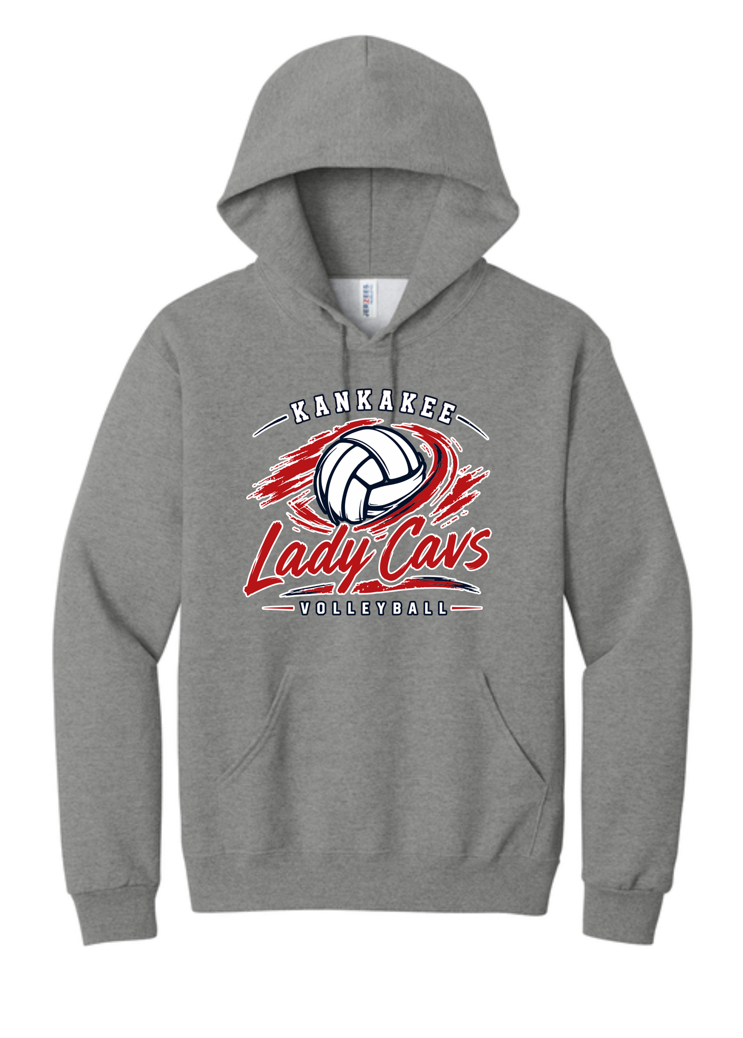 Adult KCC Volleyball Hooded Sweatshirt Design 2