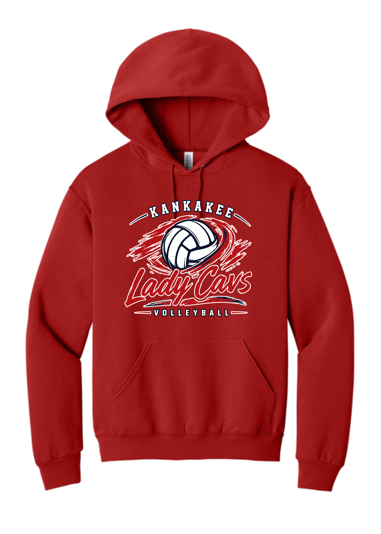 Adult KCC Volleyball Hooded Sweatshirt Design 2