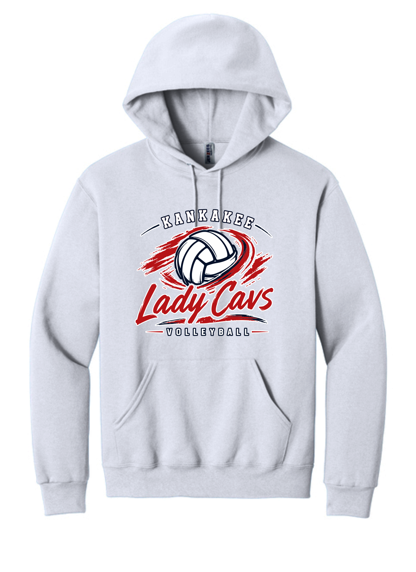 Adult KCC Volleyball Hooded Sweatshirt Design 2