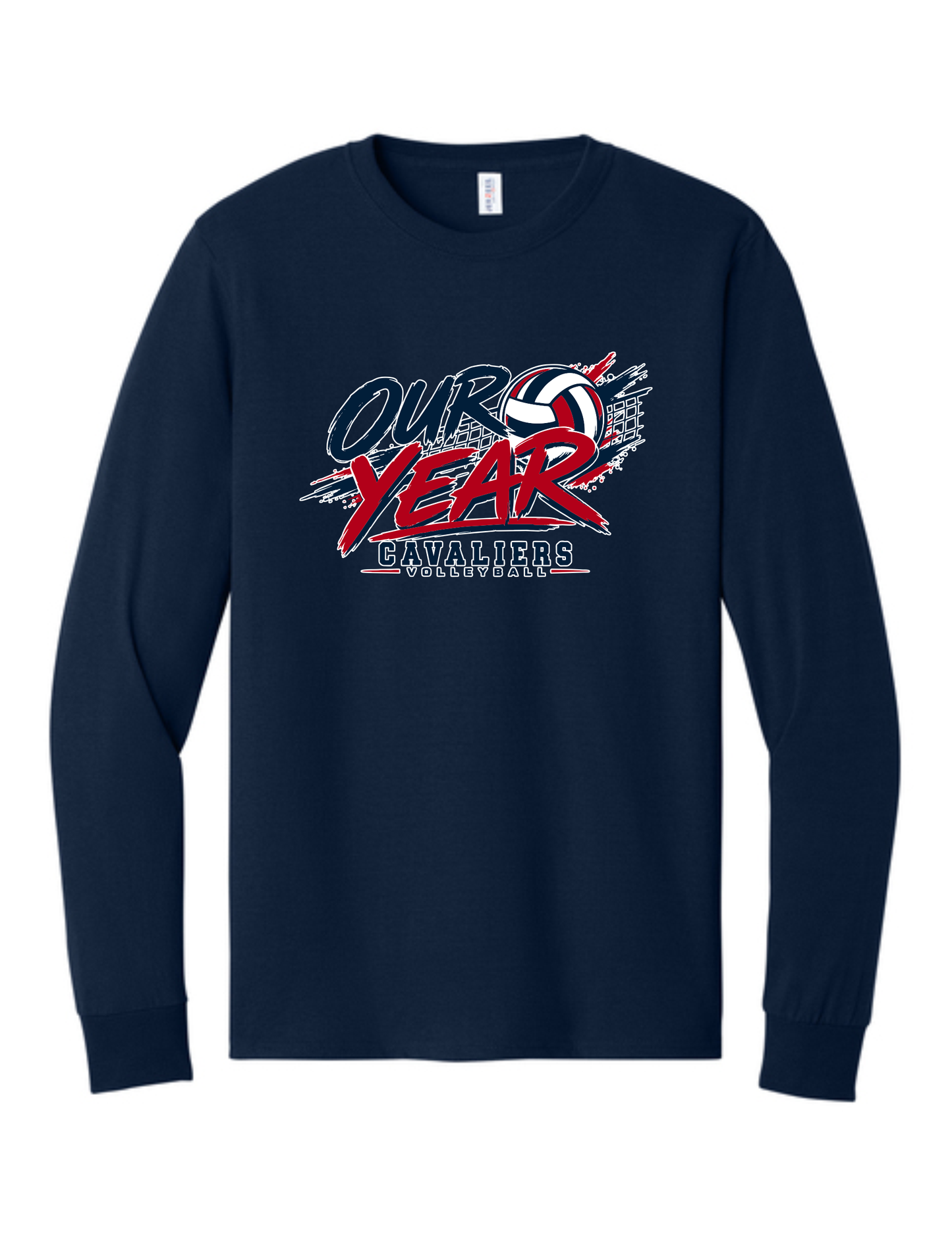 Adult KCC Volleyball Longsleeve T-Shirt Design 3