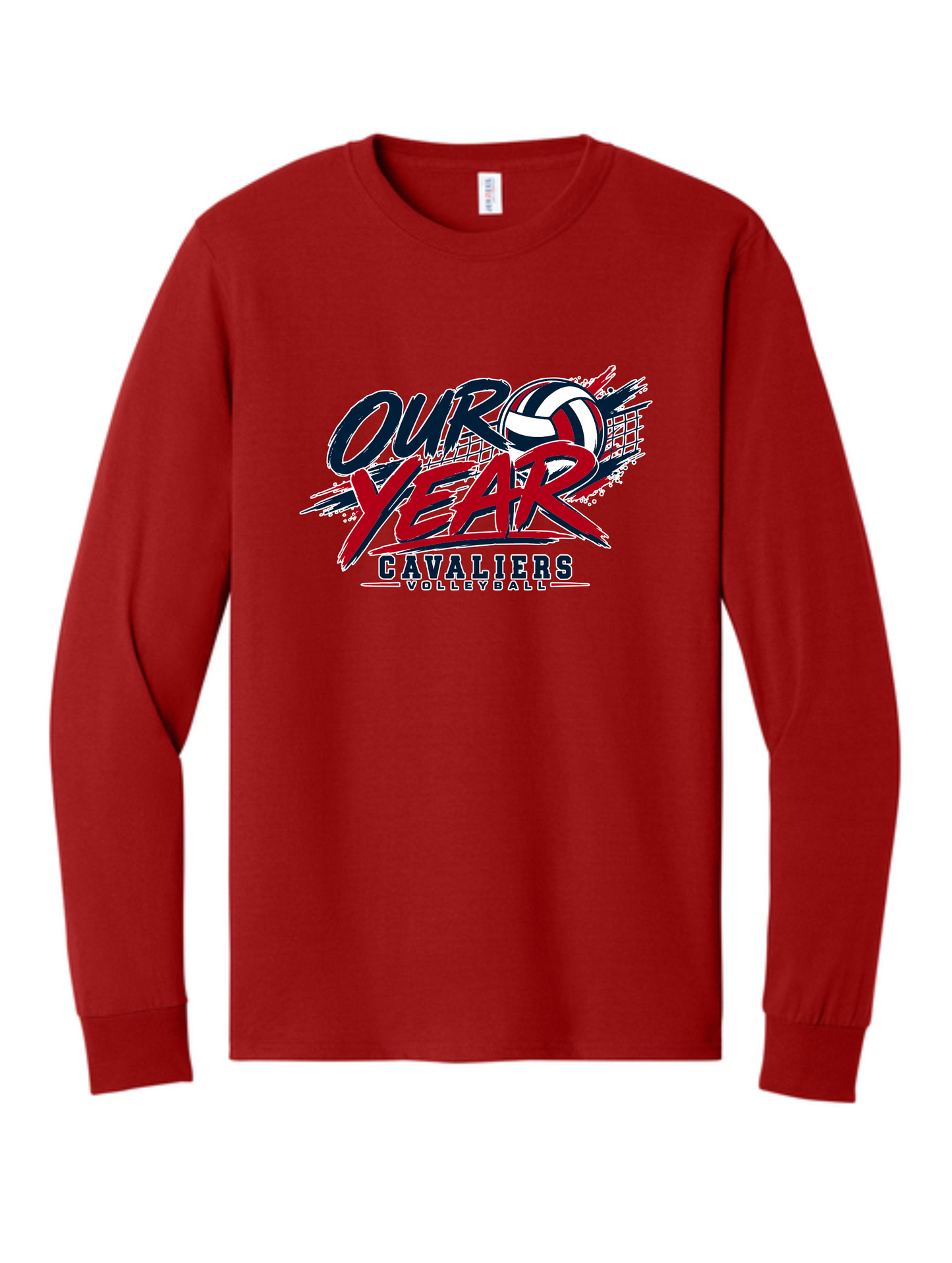 Adult KCC Volleyball Longsleeve T-Shirt Design 3