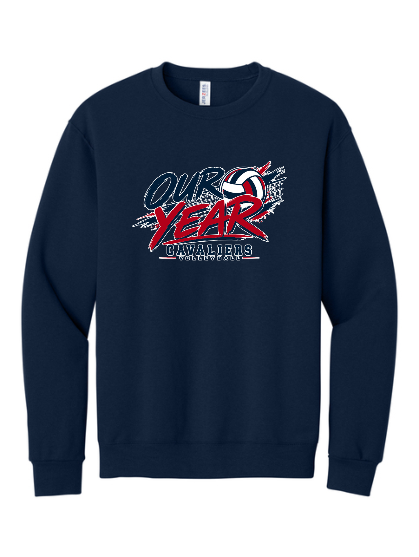 Adult KCC Volleyball Crewneck Sweatshirt Design 3