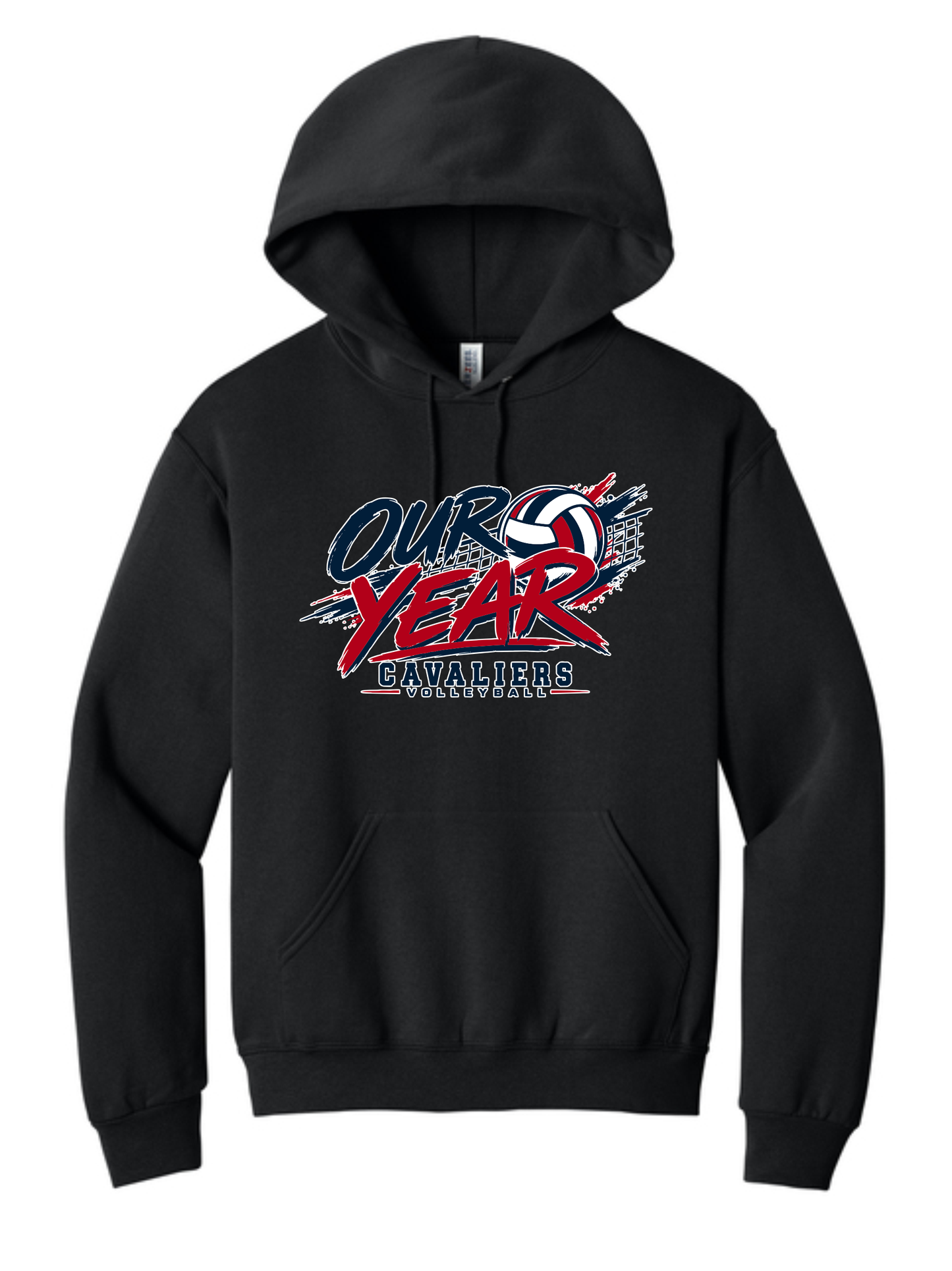 Adult KCC Volleyball Hooded Sweatshirt Design 3