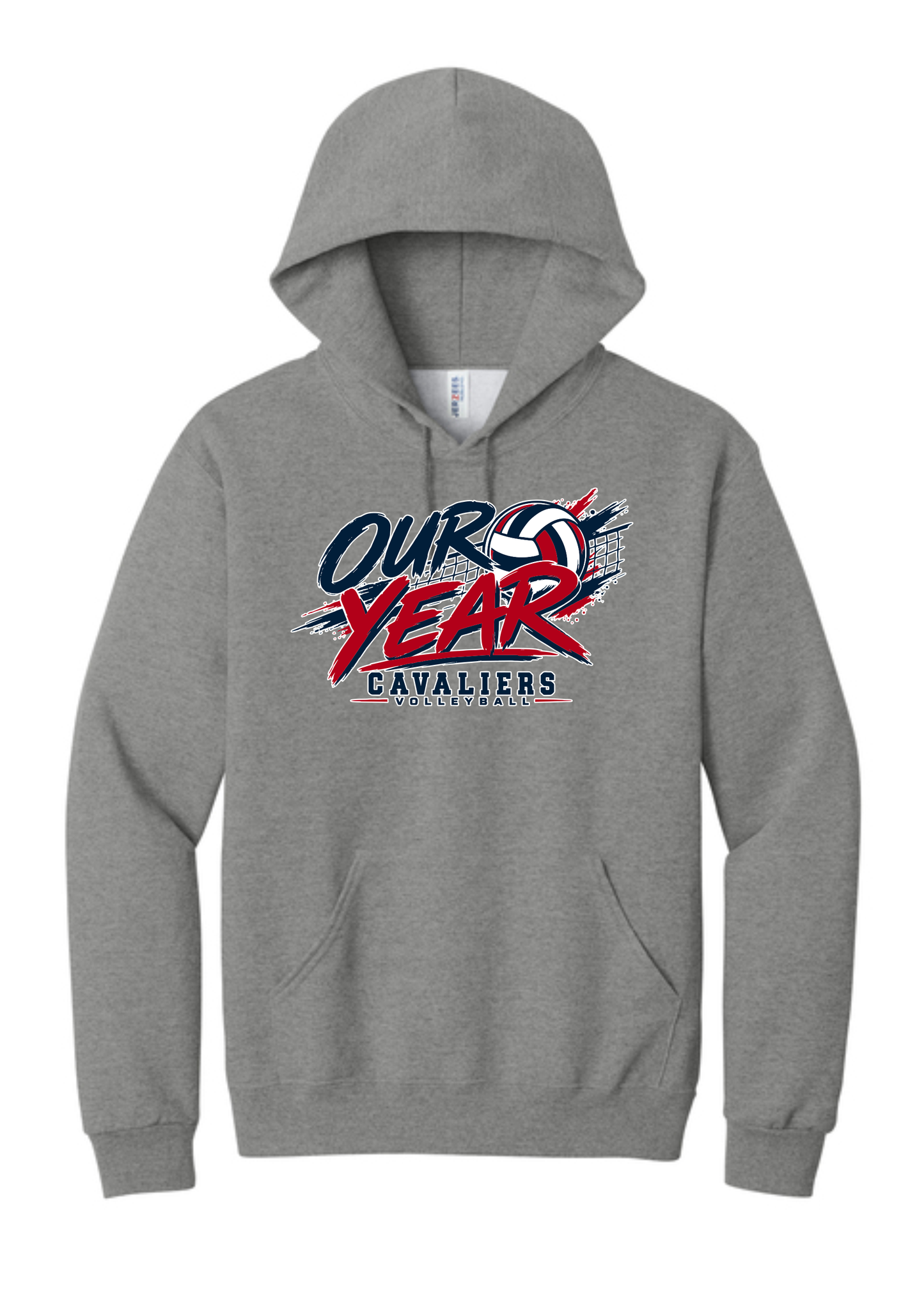 Adult KCC Volleyball Hooded Sweatshirt Design 3