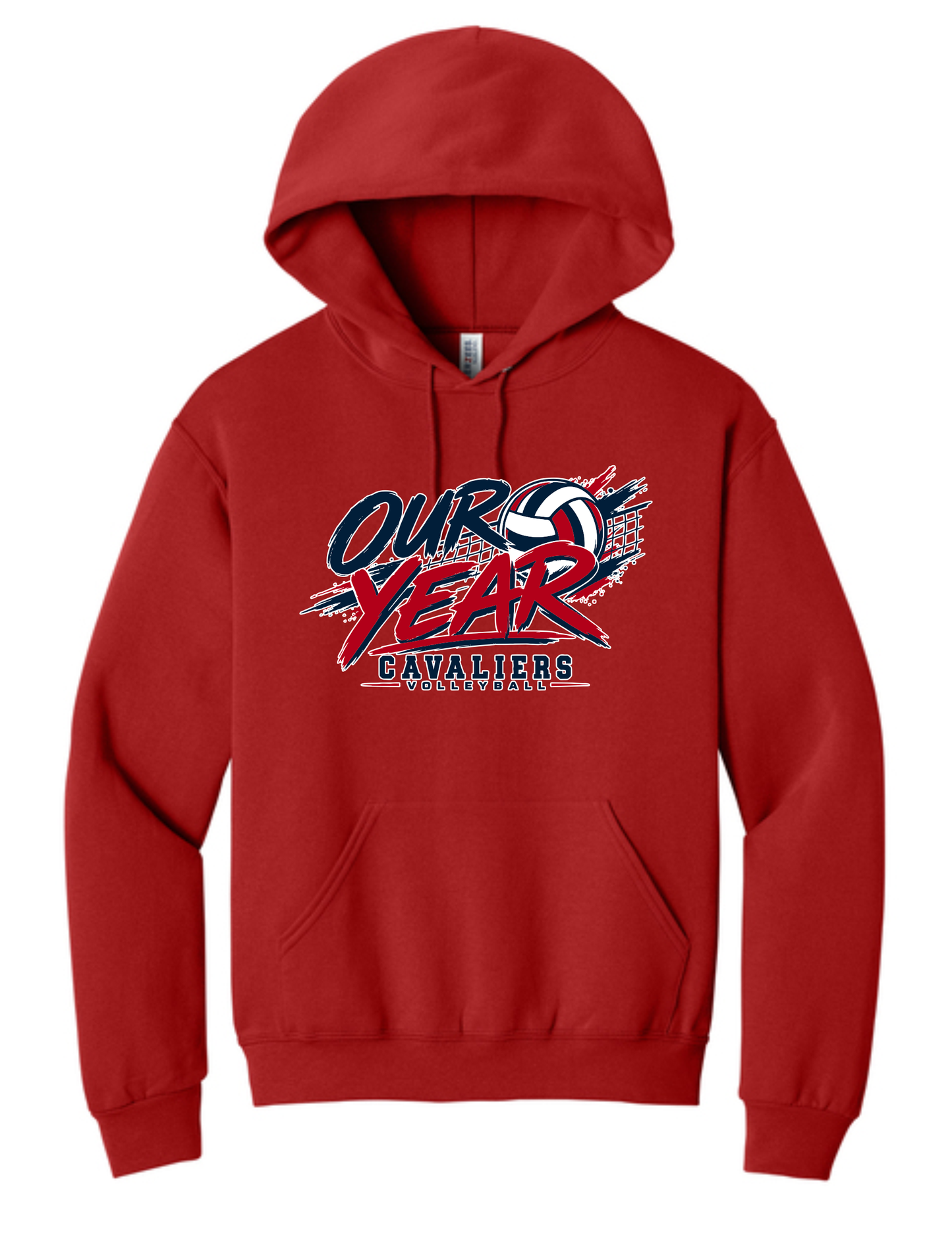 Adult KCC Volleyball Hooded Sweatshirt Design 3