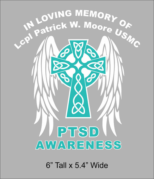 Pat's Wings Car Decal