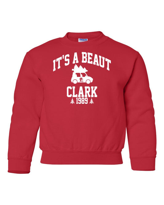 Youth Peotone 2025 Holiday Apparel It's A Beaut Clark Crewneck