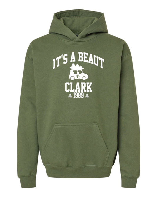 Youth Peotone 2025 Holiday Apparel It's A Beaut Clark Hooded Sweatshirt