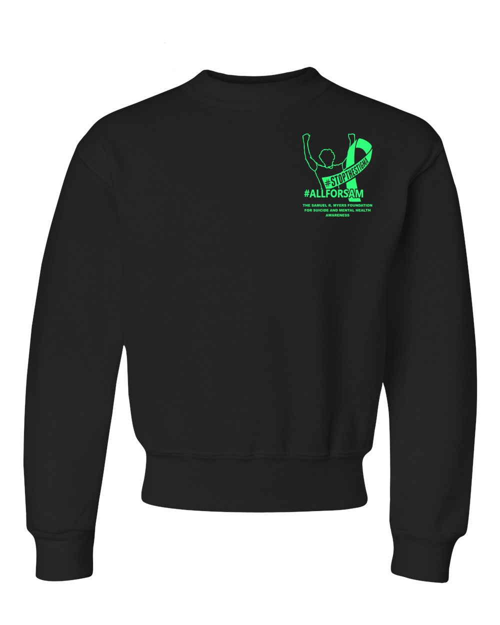 Youth Sam Myers Suicide Awareness 2025 Crewneck