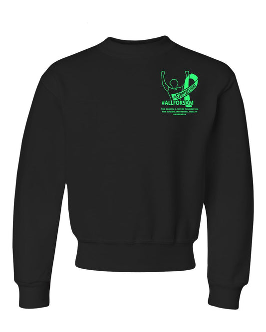 Youth Sam Myers Suicide Awareness 2025 Crewneck