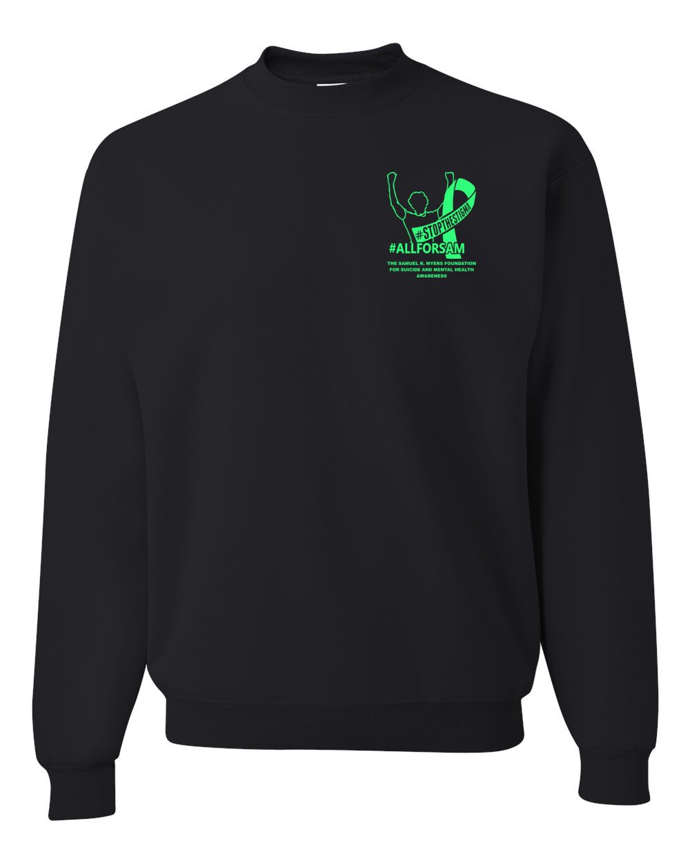 Adult Sam Myers Suicide Awareness 2025 Crewneck