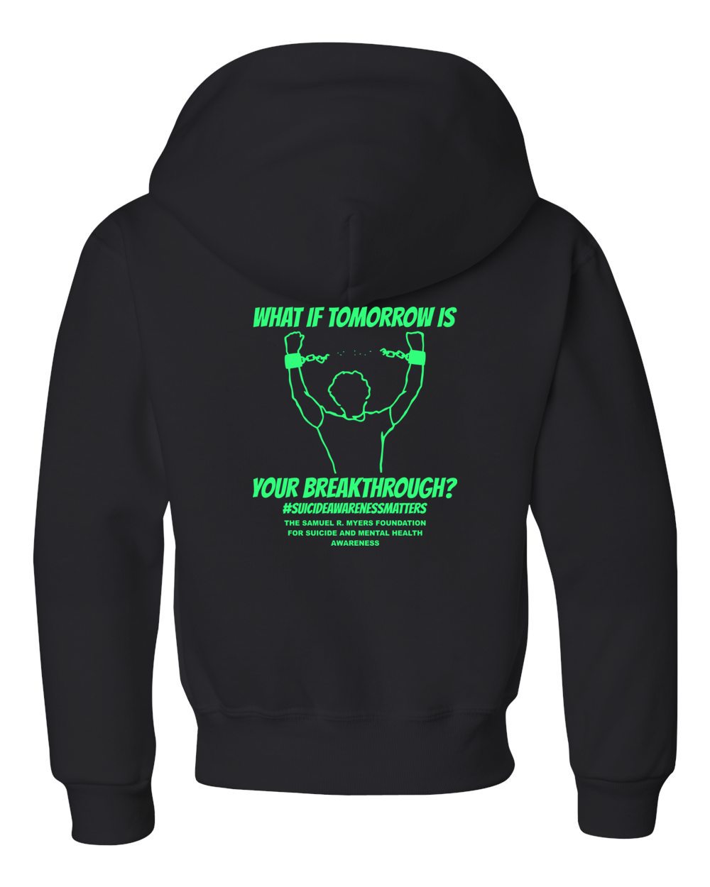 Youth Sam Myers Suicide Awareness 2025 Hooded Sweatshirt