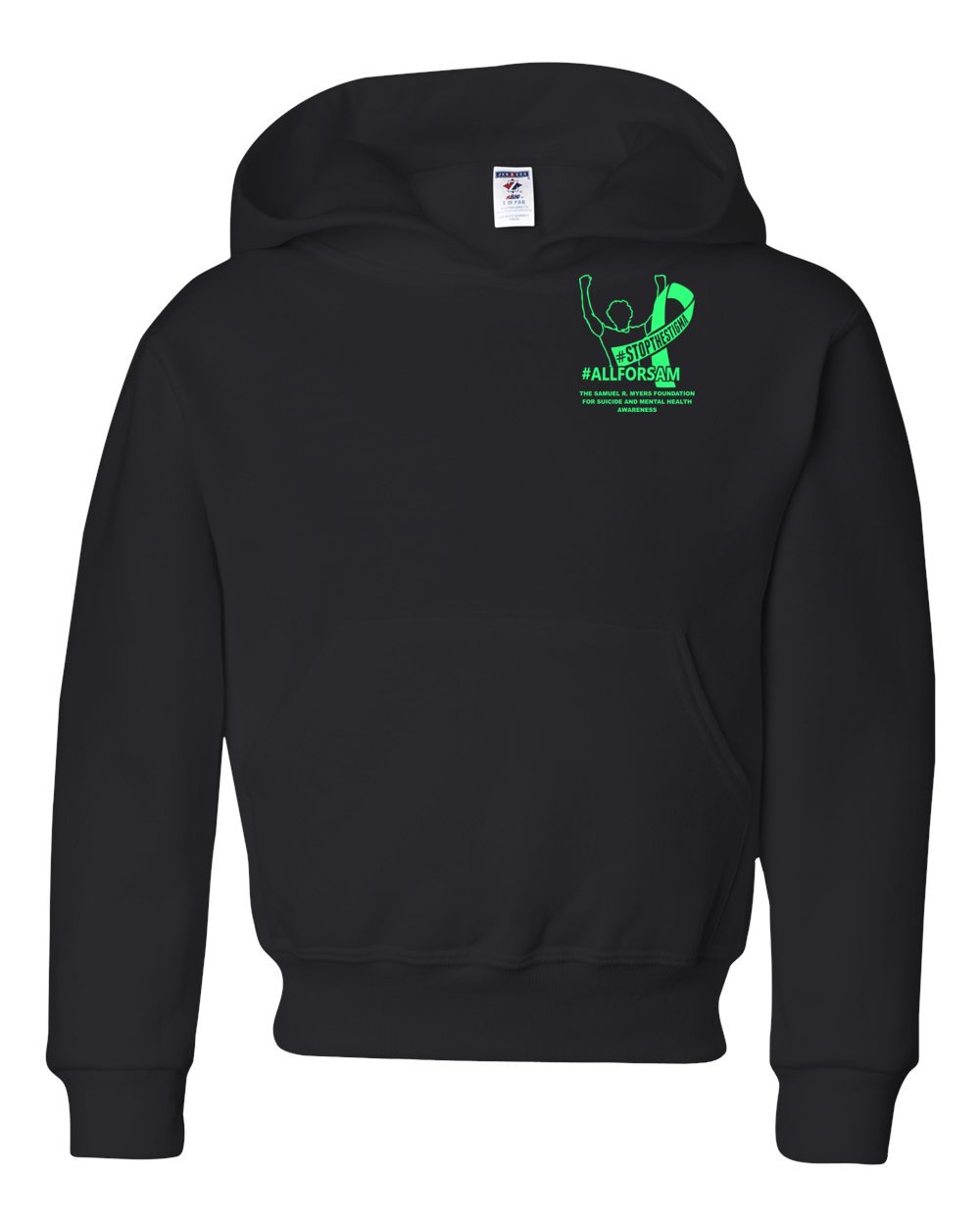 Youth Sam Myers Suicide Awareness 2025 Hooded Sweatshirt