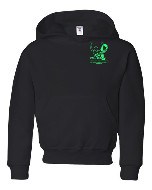 Youth Sam Myers Suicide Awareness 2025 Hooded Sweatshirt