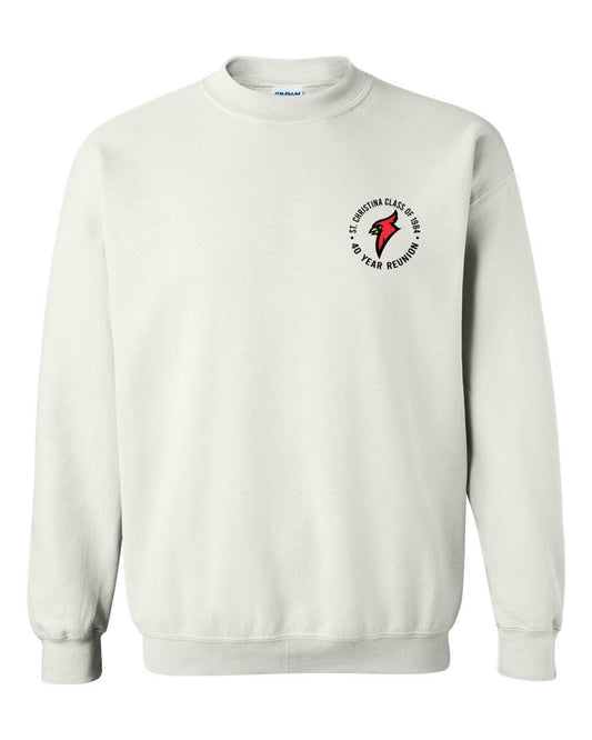 Adult St Christina 40 Year Class Reunion Crewneck Sweatshirt