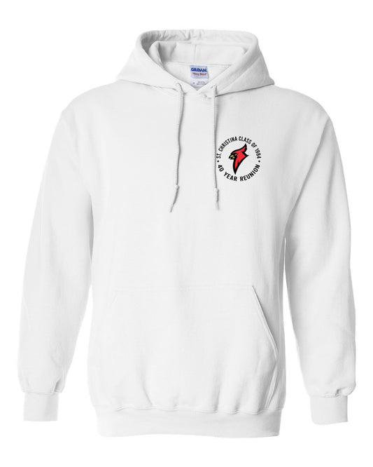 Adult St Christina 40 Year Class Reunion Hooded Sweatshirt