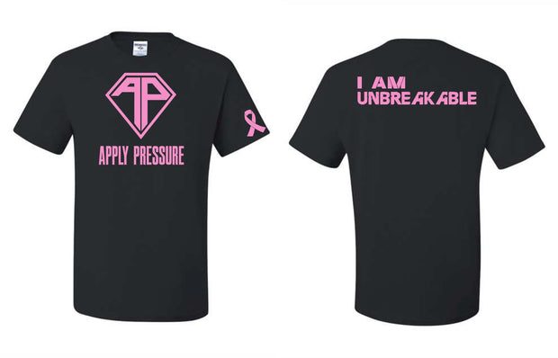 Adult Apply Pressure Breast Cancer T-Shirt