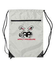 Apply Pressure Embroidered Drawstring Bag