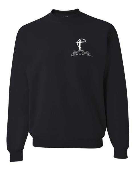 Crewneck Sweatshirt with St. Joes Faithful and Grateful Cross Logo