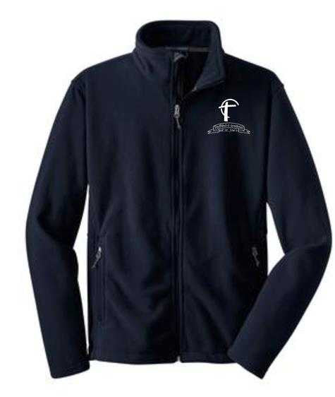 Fleece Jacket with St. Joes Faithful and Grateful Cross Logo