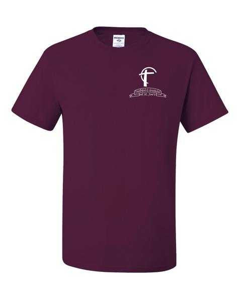 T-shirt with St. Joes Faithful and Grateful Cross Logo