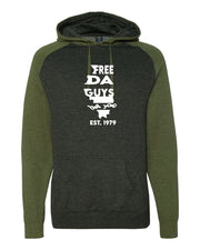 Free Da Guys IL Raglan Hooded Sweatshirt