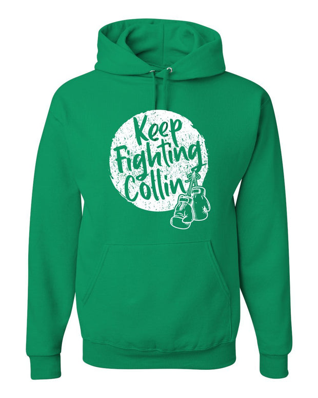Adult Keep Fighting Collin Hooded Sweatshirt