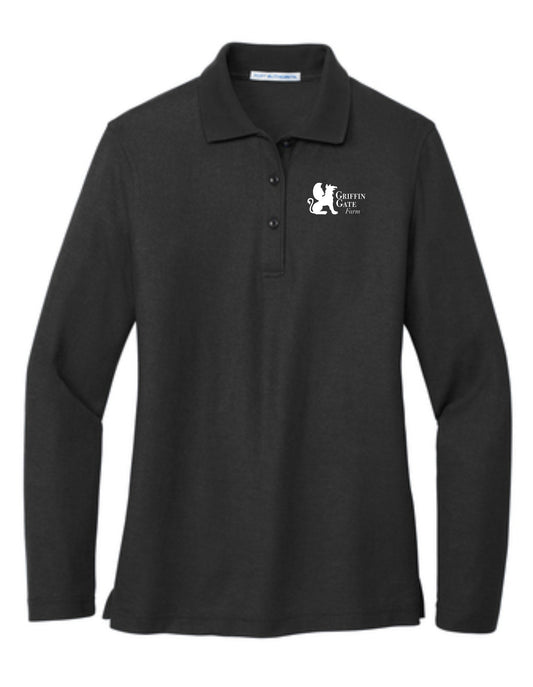 Ladies Griffin Gate Farm Ladies Silk Touch Longsleeve Polo
