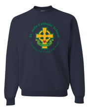 SPIRITWEAR Crew Neck Sweatshirt with Full Front Cross Logo