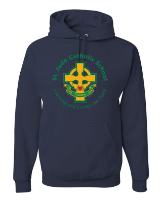 SPIRITWEAR Hooded Sweatshirt with Full Front Cross Logo